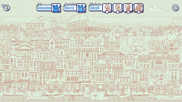 Игра Hidden Cats in Rome, скриншот