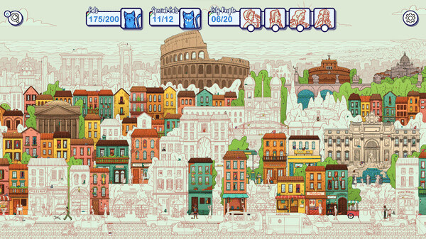 Игра Hidden Cats in Rome, скриншот
