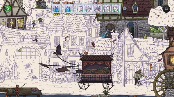 Игра Hidden Cats in Spooky Village, скриншот