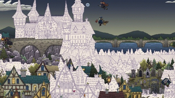 Игра Hidden Cats in Spooky Village, скриншот