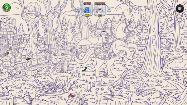 Игра Hidden Cats in Spooky Village, скриншот