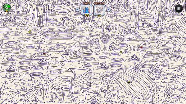 Игра Hidden Cats in Spooky Village, скриншот