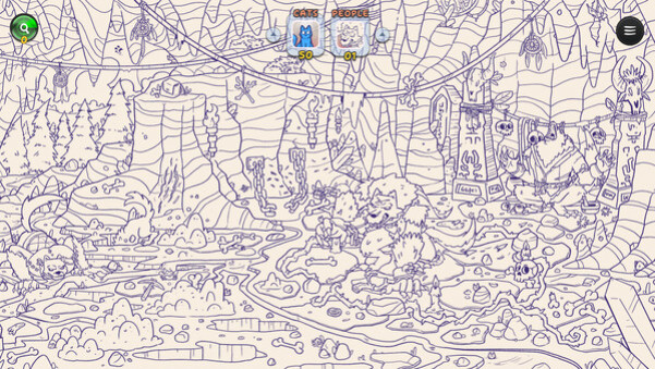 Игра Hidden Cats in Spooky Village, скриншот