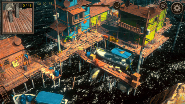 Игра Hidden Floating City Top-Down 3D, скриншот