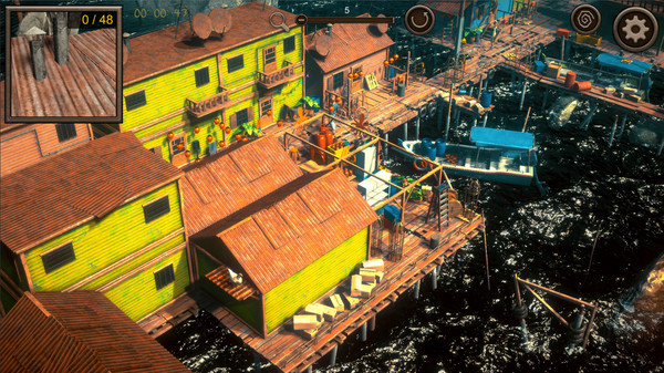 Игра Hidden Floating City Top-Down 3D, скриншот