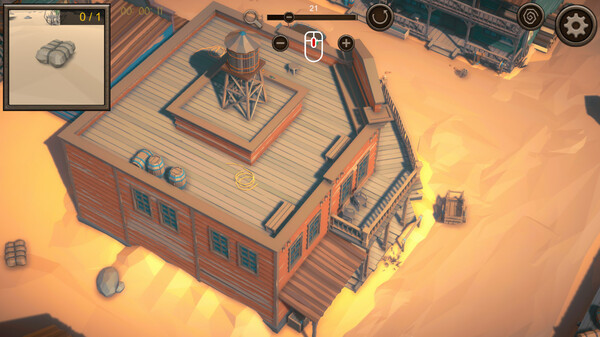 Игра Hidden Western Top-Down 3D, скриншот
