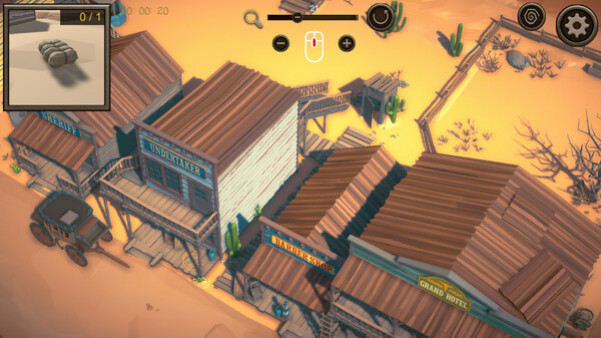 Игра Hidden Western Top-Down 3D, скриншот