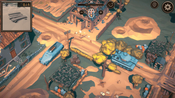 Игра Hidden World War II Top-Down 3D, скриншот