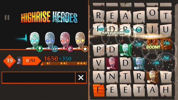 Игра Highrise Heroes: Word Challenge, скриншот