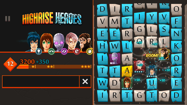 Игра Highrise Heroes: Word Challenge, скриншот