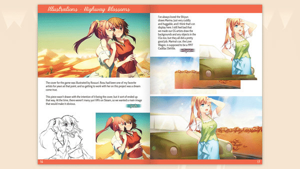 Игра Highway Blossoms - Official Artbook, скриншот