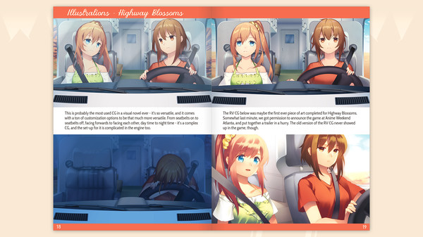 Игра Highway Blossoms - Official Artbook, скриншот
