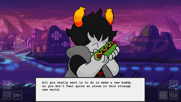 Игра Hiveswap Friendsim, скриншот