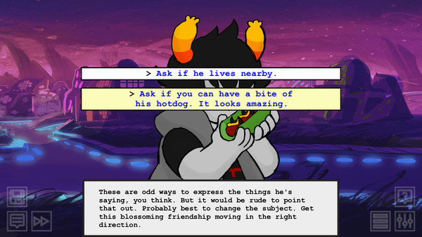 Игра Hiveswap Friendsim, скриншот