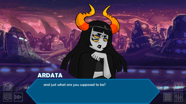 Игра Hiveswap Friendsim, скриншот