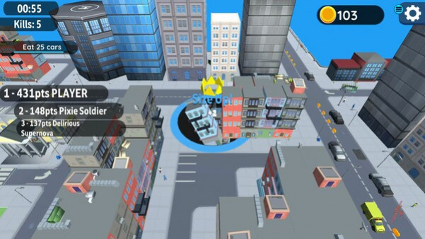 Игра Hole io, скриншот