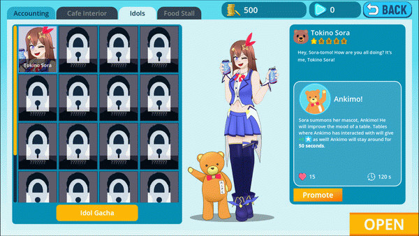 Игра HoloCafe, скриншот