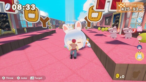 Игра ホロライブごろごろマウンテン, скриншот