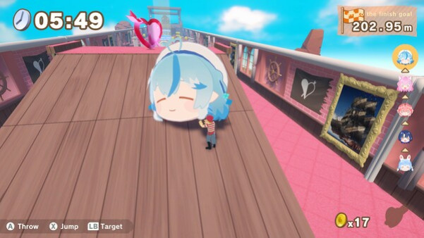 Игра ホロライブごろごろマウンテン, скриншот