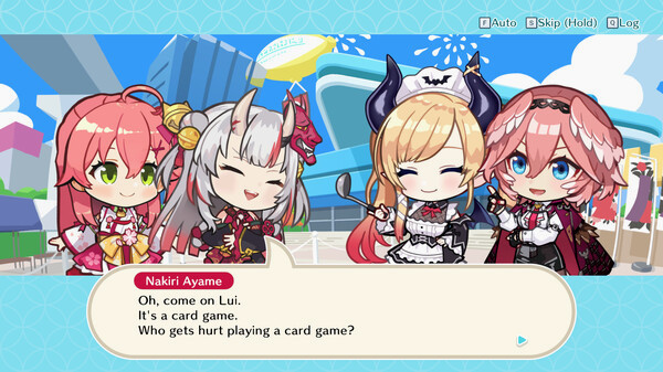 Игра hololive Holo's Hanafuda, скриншот
