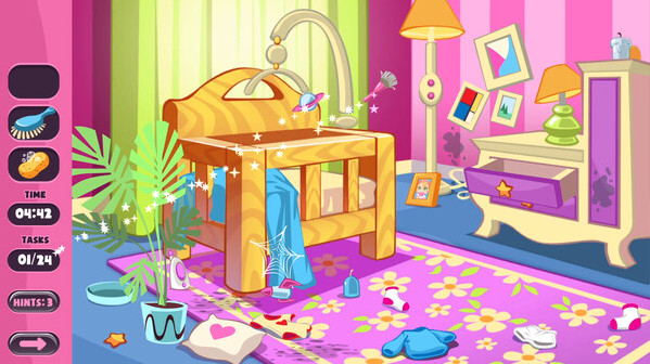 Игра Home Cleaning: Cozy Baby Cleanup, скриншот