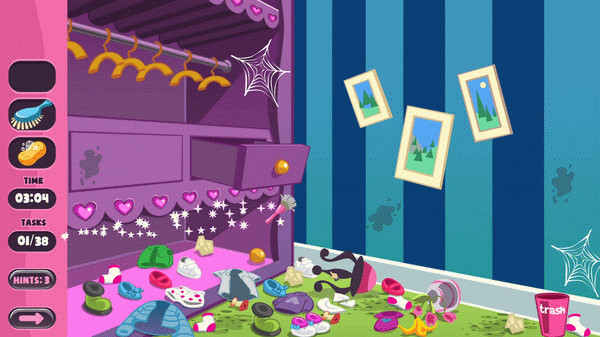 Игра Home Cleaning: Cozy Baby Cleanup, скриншот