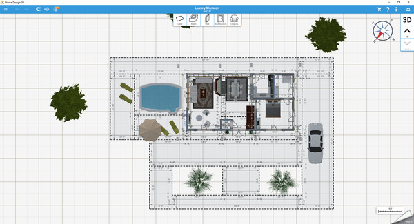 Игра Home Design 3D, скриншот