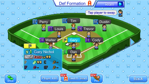 Игра Home Run High, скриншот