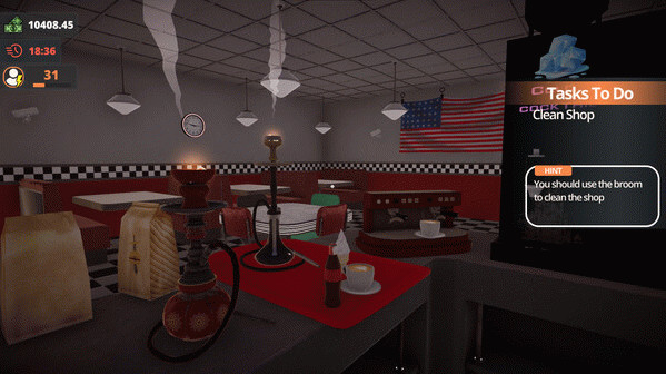 Игра Hookah Cafe Simulator, скриншот