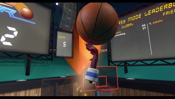 Игра Hoops VR, скриншот