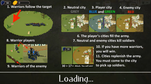 Игра HORDE ATTACK, скриншот