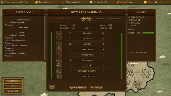 Игра Horn of the Warlord, скриншот