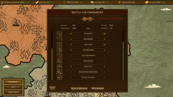 Игра Horn of the Warlord, скриншот