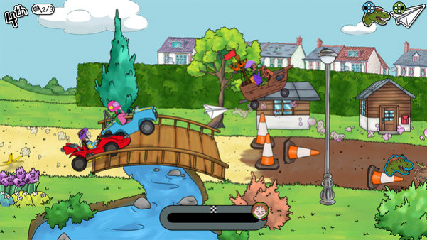 Игра Horrid Henry's Krazy Karts, скриншот
