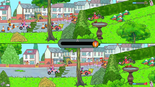 Игра Horrid Henry's Krazy Karts, скриншот