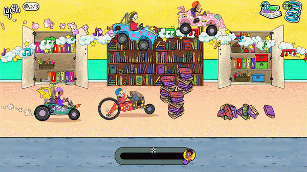 Игра Horrid Henry's Krazy Karts, скриншот