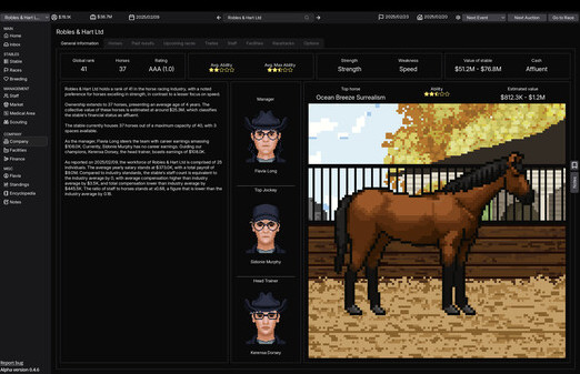 Игра Horse Racing Manager, скриншот