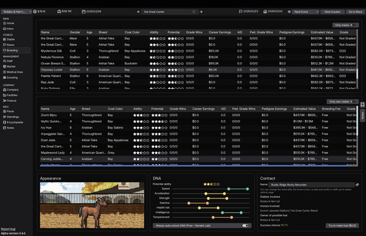 Игра Horse Racing Manager, скриншот