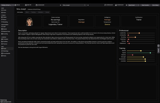 Игра Horse Racing Manager, скриншот