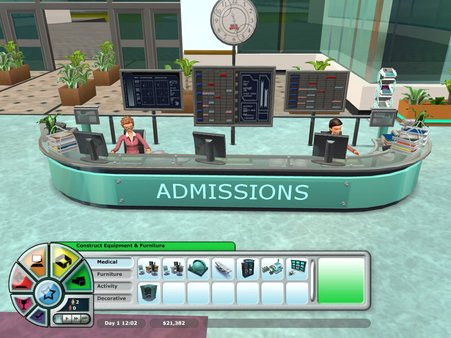 Игра Hospital Tycoon, скриншот