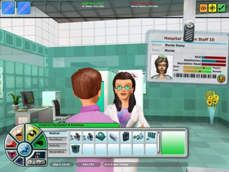 Игра Hospital Tycoon, скриншот
