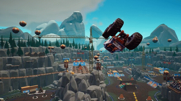 Игра Hot Wheels Monster Trucks: Stunt Mayhem, скриншот
