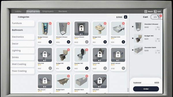 Игра Hotel Business Simulator, скриншот
