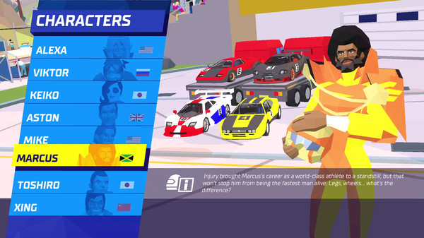Игра Hotshot Racing, скриншот