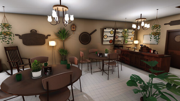 Игра House Flipper - Dine Out DLC, скриншот