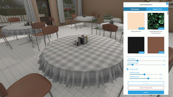 Игра House Flipper - Dine Out DLC, скриншот