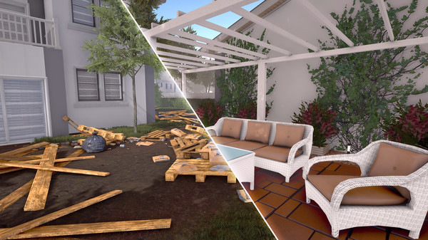 Игра House Flipper - Garden DLC, скриншот