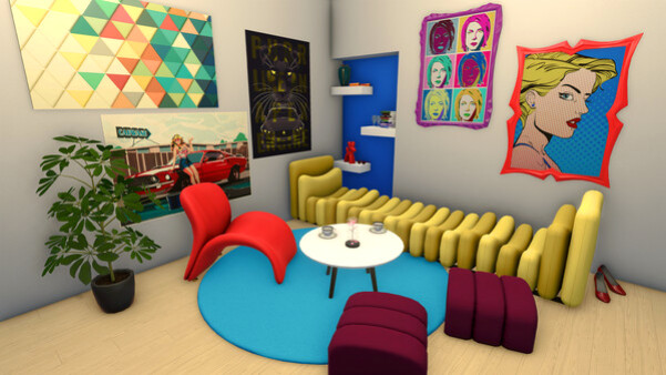 Игра House Flipper - Pop Art Furniture Pack, скриншот
