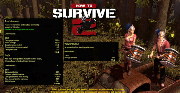 Игра How To Survive 2 - Norse God Skin Pack, скриншот