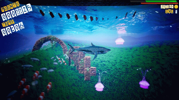 Игра Huge Jaws, скриншот